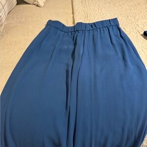 Eileen Fisher Wide Leg Blue Pants